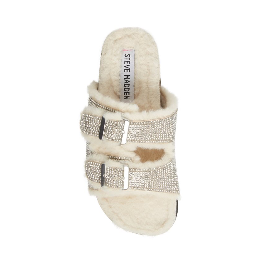 Sandalias de Diapositivas Steve Madden Jleena Niños Plateadas | ES ZH0463